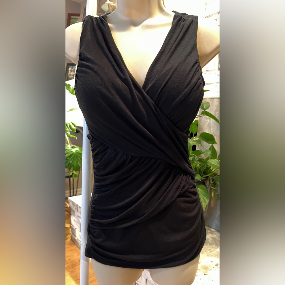 Express Sleeveless Cross V Neck Plunge Top.  Women’s size Small